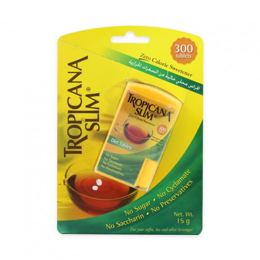 Tropicana Slim Zero Calories Sweetener 300 tablets 15 g 